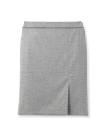 [L]異素材パイピングスカート/ブラック(219)