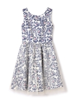 チュール重ねフラワーワンピース【まもなく販売終了！〜9/11（日）23:59まで】/レッド(100)