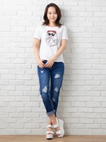 レトロガール/T/オフホワイト