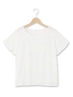 幾何学レースプルオーバー/ホワイト(001)