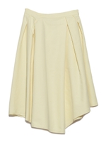 【emmi atelier】アシンメトリータックスカート/YEL