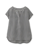 シースルーストライプブラウス/ブラック(119)