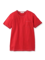 ステッチベーシックTシャツ/レッド(062)