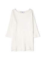 スリットリブチュニック/ホワイト(030)