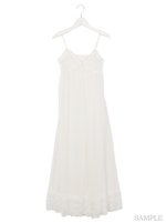 チュールロングランジェリー/ブラック