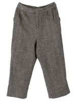 ツイードクロップドパンツ/ブラウン