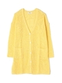 畦ベーシックニットカーディガン/イエロー(060)
