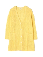 畦ベーシックニットカーディガン/イエロー(060)
