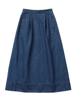 DENIM LONG SKIRT/インディゴ