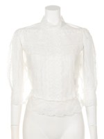 Vintage調ブラウス/ブラック