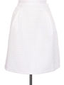 表面変化ミニ丈スカート/ホワイト