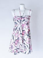 【JILL STUART】クール花柄Ａラインワンピース付ワイヤービキニ３点セット/PK