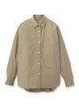 オーバーシルエットコットンシャツ/カーキ系(025)