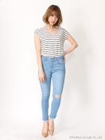 カットオフパンツ/ブリーチ