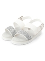 グリッターサンダル/ホワイト(001)