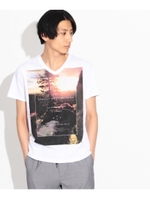 スラッシュフォトTシャツ/ホワイト(901)