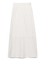 リネンMIXミドル丈スカート/WHT