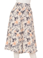 花柄ガウチョ/O/WHT