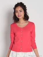 定番カーディガン/ピンク