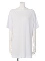 CENTER LINE LONG TOP/ホワイト