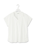 スキッパータックシャツ/ホワイト(001)