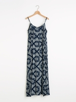 バンダナプリントキャミマキシワンピース/オフ／柄