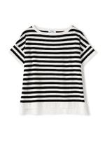 ボーダーニット/ネイビー(121)