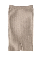 綿モダールワイドリブセットアップ/ベージュ(040)