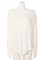 backクロスニットTOP/WHT