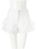 【Decologコラボ】オーガンジーショートパンツ/ホワイト