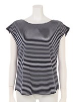 ＴＲバックリボンボーダーＰＯ/オフホワイト