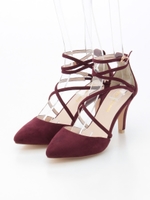 オータムレースアップパンプス/モカ