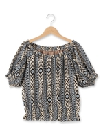 オフショルブラウス/ライトベージュ(251)