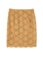 スカラレーススカート/ベージュ(042)