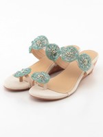 ビーズサムリングサンダル/YELLOW