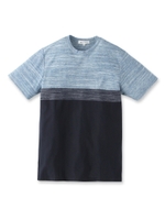 プレーティンググラデーションTシャツ/ネイビー(193)