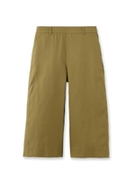 [S]ツイルガウチョパンツ/カーキ(027)