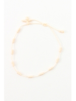 【AZUL by moussy】クロスコードアンクレット(CARD)/O/WHT