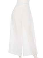 【BED&BREAKFAST】BIO LINEN Wide Pants/OFF WHITE