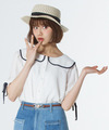 【村田倫子コラボ】セーラーカラーブラウス