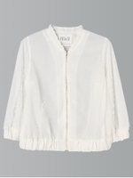 チュールギャザーブルゾン/オフホワイト