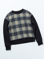 紗栄子コラボ・シャギーチェックドッキングPO/グレー