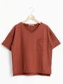 前ポケットTシャツ/ブラック