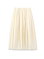 綿テンセルロ-ンスカート/サックス(090)