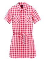 SUMMER PLAID SHIRT DRESS/ピンク
