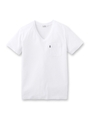 VネックベーシックTシャツ/ホワイト(002)
