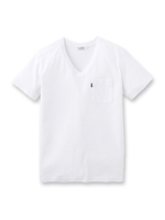 VネックベーシックTシャツ/ホワイト(002)