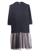 tulle sweat one−piece/pink