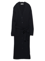 【emmi atelier】ロングリブニットカーディガン/NVY