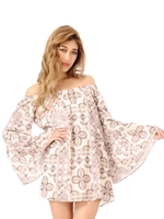 オリジナル柄チュニック/BEIGE